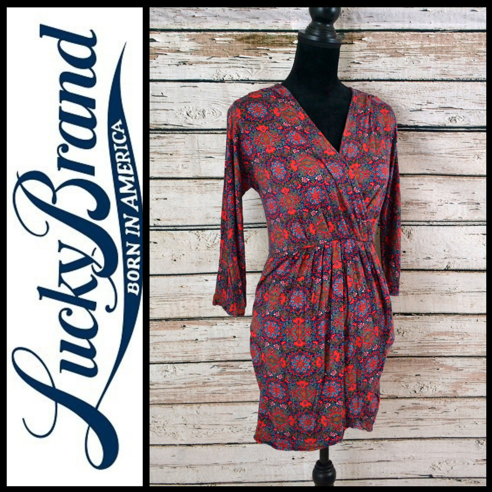 Lucky Tunic OR Minidress jersey Vibrant Red print